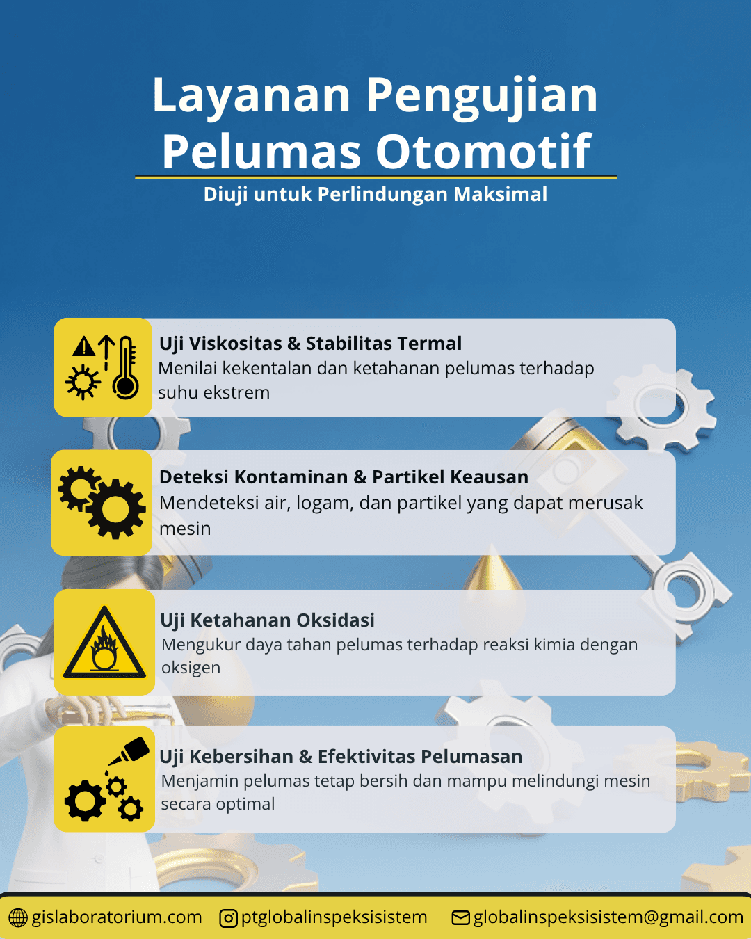 Pengujian Pelumas Berkualitas oleh GISLAB: Kunci Performa Mesin yang Optimal